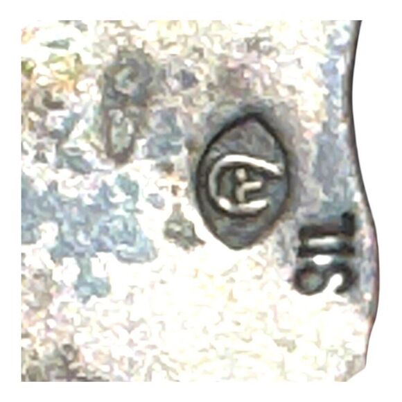 Vintage Signed Sterling Silver Bird & Woman Ambiguous Pelican Cockatoo Earrings - Picture 6 of 8